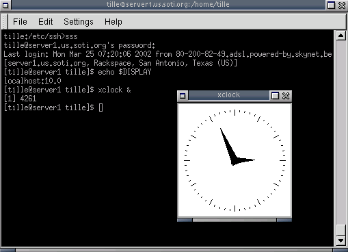 SSH X11 forwarding